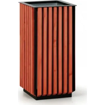 Venkovní odpadkový koš Venkovní odpadkový koš Varianta: Bez stříšky