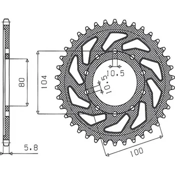 Řetězová sada pro motocykl SUNSTAR rozeta 478 44 KAWASAKI ZX6R (05-17), Z750 (JTR478.44) (řetěz 520) (47844JT) barva stříbrná (SUNSTAR rozeta 478 44 KAWASAKI ZX6R (05-17), Z750 (JTR478.44) (řetěz 520) (47844JT) barva stříbrná)