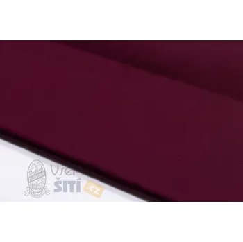 Metráž - polyesterové hedvábí/spandex VÍNOVÝ 88240/128 - látka na šaty a halenky - Vínová, 140 cm