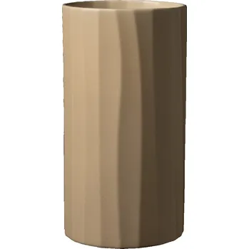 Květináč Keramická váza Umea Pure 21x11 cm béžová matná