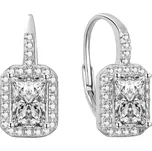 Agato Třpytivé stříbrné náušnice se zirkony AGUC3525 + 2 měsíce na vrácení zboží