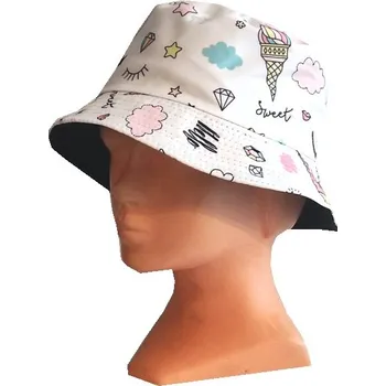 Klobouk DĚTSKÝ KLOBOUK IV17-VELIKOST 50-56 Velikost: 50/52, Barva: Bílý se zmrzlinou