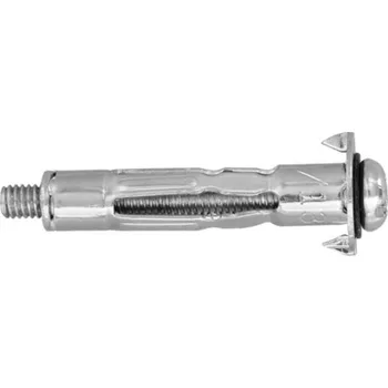 Spojovací materiál TopKraft TOP KRAFT Kovová hmoždinka pro duté prostory "MOLLY" Průměr: 4 (mm), Délka: 38 mm pro kotvení do sádrkartonu