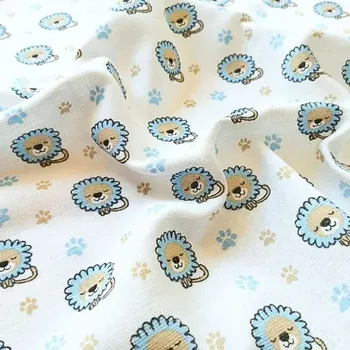 Prem plenková osuška Lvíček modrý 90x100 cm (Osuška pro kojence)