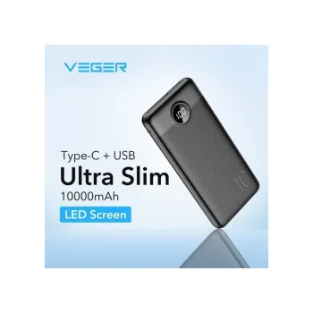 Powerbanka Externí baterie POWER BANK Veger A11S, 10000mAh PD20W QC 3.0, 2x USB 1x USB Typ C, 1x Micr