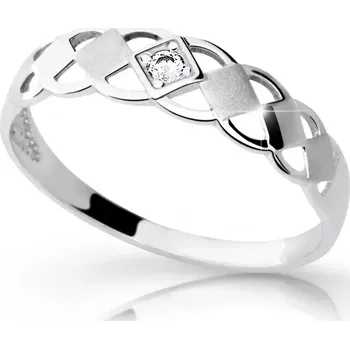 Prsten Dámský prsten přírodní diamant 0.035 ct G/SI DF1912 velikost 56