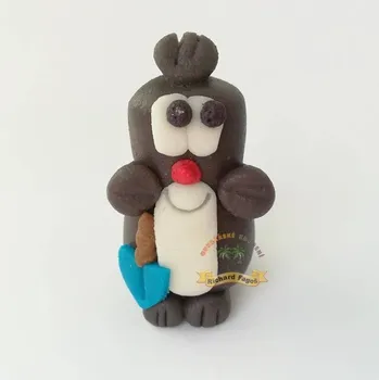 Figurka Figurka na dort krteček 5,5cm z kokosové hmoty - Fagos