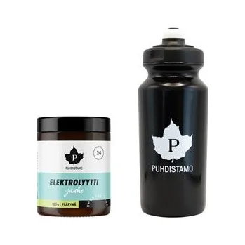 Iontový nápoj Puhdistamo Electrolyte Powder 120g pear (Päärynä) + láhev 500ml ZDARMA