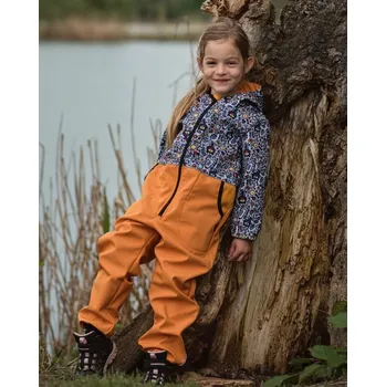 Chlapecká zimní kombinéza Dětská softshellová kombinéza – jednooké kočky 128