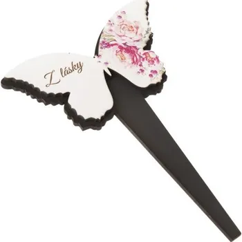 Casa de Engel Dřevěný zápich motýl - růže "Z lásky" 0/50
