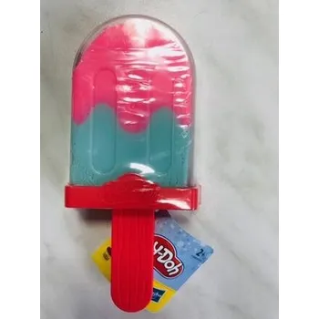 Modelovací hmota Play-Doh modelína jako zmrzlina - nanuk růžovo zelený