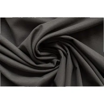 Metrový textil - Úplet Vis/Ny/El ŠEDÝ - látka na šaty a kostýmy - Šedá, 140 cm