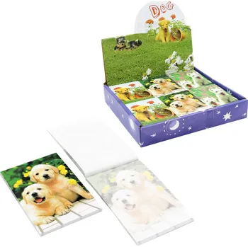 Blok trhací s potiskem 59x83 mm, 40l. - Dog