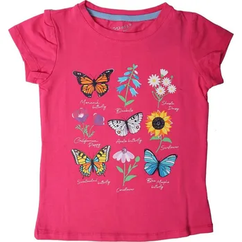 Dívčí tričko Dívčí tričko Wolf S2211 vel. 116,122,140 tmavě růžové