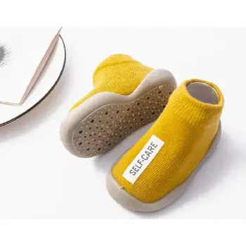 Pánské ponožky Barefoot ponožky s podrážkou - ŽLUTÉ (18-24 m) (Značka: YIBUBU)