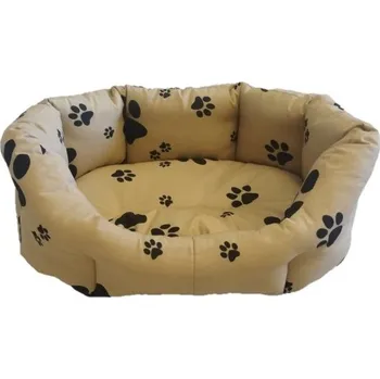 Pelíšek pro psa Pelech pro domácí mazlíčky - béžová tlapka - 45 x 30 cm