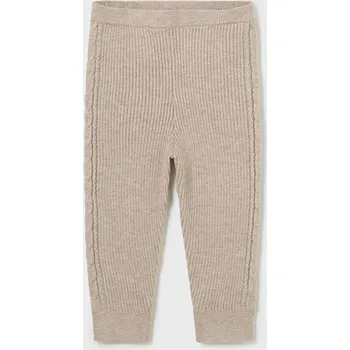 Pletené legínové kalhoty Mayoral 10764 béžové Rozměr: 12 měsíců, 80 cm