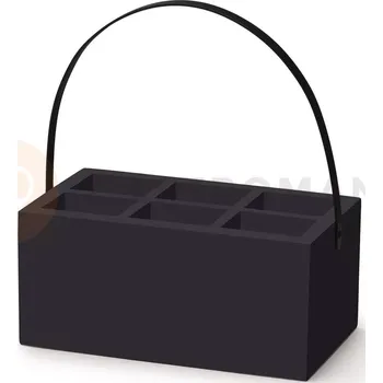 Příbor Krabice s úchytem na stolní příslušenství 280x180x120 mm | FINE DINE, Madeira Black