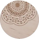Podtácek MANDALA béžová průměr 12 cm
