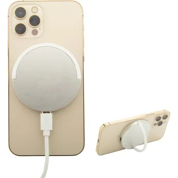 RaluHold magnetická bezdrátová nabíječka stříbrná