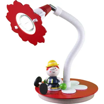 Lampička Elobra LED stolní lampa Hasič Fred, červenobílá červená, bílá 1 x 2,5 W LED - Doprava zdarma