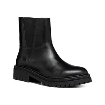 Dámské kozačky Polokozačky Geox D Iridea D46HRC 00043 C9999 Černá 36