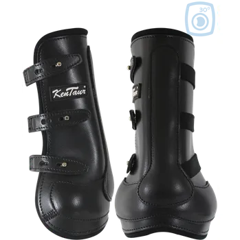 Sport Kentaur Přední kožené kamaše pro koně OXFORD pratelné Barva: Černá, Velikost: Full
