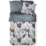 Astoreo Povlečení TROPICAL petrolejová dvoulůžko 220x200 + 2ks 70x90 cm