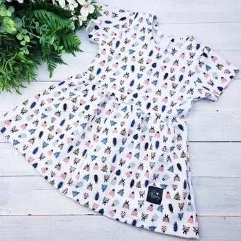 Dívčí šaty Princess šaty s krátkým rukávem - Firefly 74/80