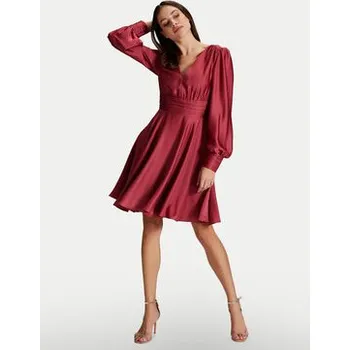 Dámské šaty Swing Koktejlové šaty 5AH10600 Červená Loose Fit 32