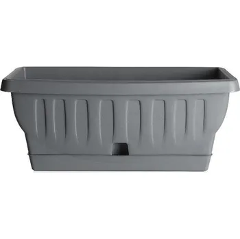 Květináč BAMA Truhlík Natura, šedá Množství: 2 ks, Rozměry: 40 cm BAMA
