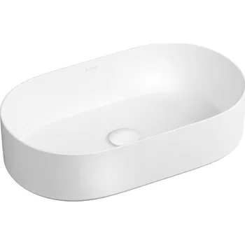Umyvadlo Oltens Lom Thin umyvadlo 52x30 cm oválné na pult bílá 40328000