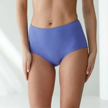 Kalhotky Blancheporte Sada 6 kalhotek maxi s plochým žebrováním tmavé barvy 42/44