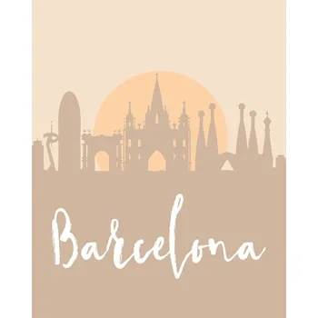 Plakát Plakát, Obraz - Skyline Earth Tone 11, Emiliano Deificus