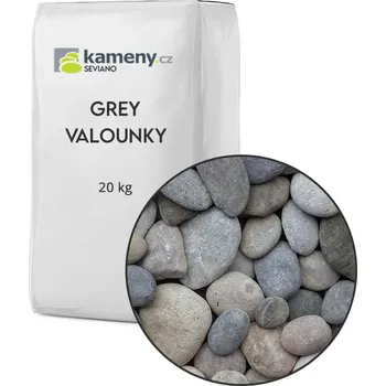 Zahradní dekorace Kameny.cz Grey valounky Vyberte si balení: 20 kg, Vyberte si velikostní frakci: 4 - 8 cm