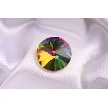 Dětské navlékací korálky Skleněný šaton rivoli 20mm - č.245