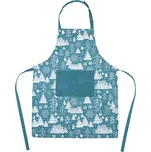 Home Elements Kuchyňská zástěra modrá/bílá 60x80 cm