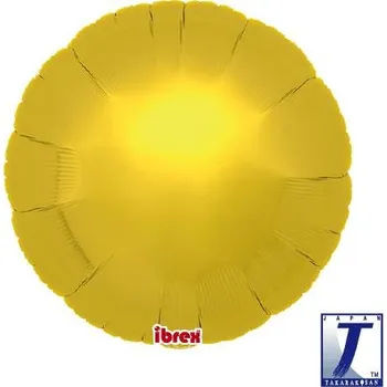 Party dekorace Balónek kruh zlatý metalický 35 cm t211107