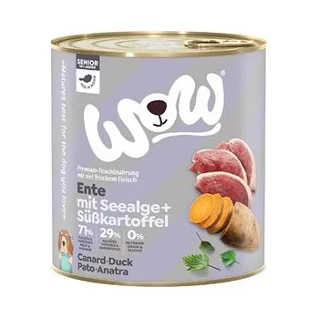 Krmivo pro psa WOW konzerva Kachna s batáty Senior 800g