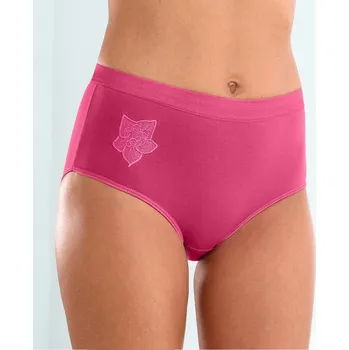 Kalhotky Blancheporte Sada 4 kalhotek maxi s výšivkou sada syté barvy 38/40