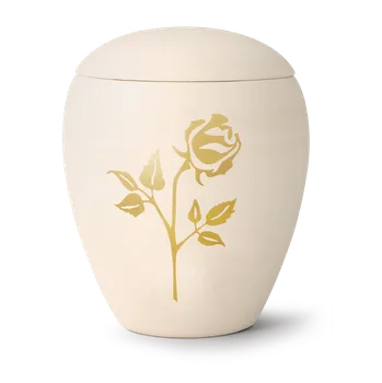 Smuteční dekorace Keramická urna Siena - Růže