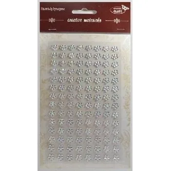 Set školních potřeb Stiker z kryształkami Kwiaty 8mm 112szt