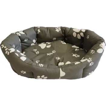 Pelíšek pro psa Pelech pro domácí mazlíčky - šedá tlapka 55 x 40 cm