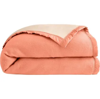 přikrývka Blancheporte Dvoubarevná přikrývka Courtelle 420g/m2 broskvová 140x200 cm