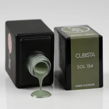 Umělé nehty Laif Gel lak zelený SOL - 154 Cubista 10 ml