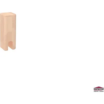 Postel Domestav přídavná noha ke zvýšenému jednolůžku 16,5 cm - buk cink mořené