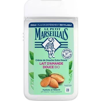 Sprchový gel LE PETIT MARSEILLAIS BIO sprchový krém MANDLOVÉ MLÉKO 250ml