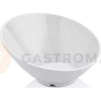 Šikmá melaminová miska, bílá, 233x(h)125 mm | FINE DINE, 779705