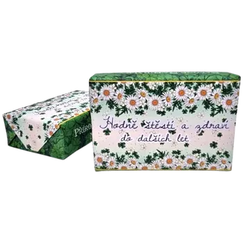 Koupelová kosmetika Soap Luxusní přírodní mýdlo 200g s vůní balené - Hodně štěstí a zdraví do dalších let