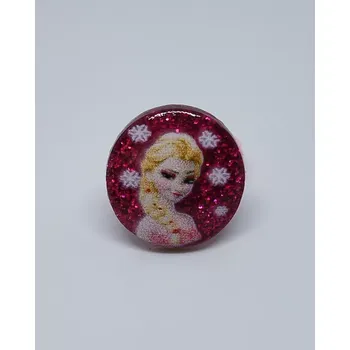 Prsten Prstýnek - LEDOVÉ KRÁLOVSTVÍ - ELSA - růžový 1 (Značka: ZHEJIANG)